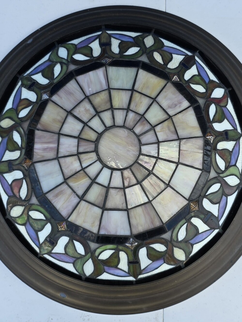 Stained Glass Ceiling Light Fixture
